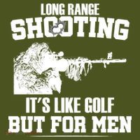 Long Range Shooting It's Like Golf But For Men Kids Hoodie thumb 2