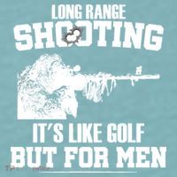 Long Range Shooting It's Like Golf But For Men Sueded Cloud Jersey T-Shirt thumb 2