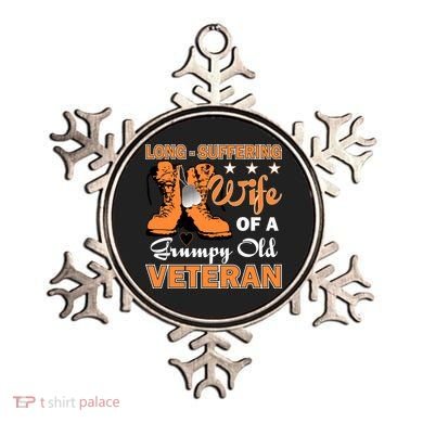 Long-Suffering Wife Of A Grumpy Old Veteran Ornament
