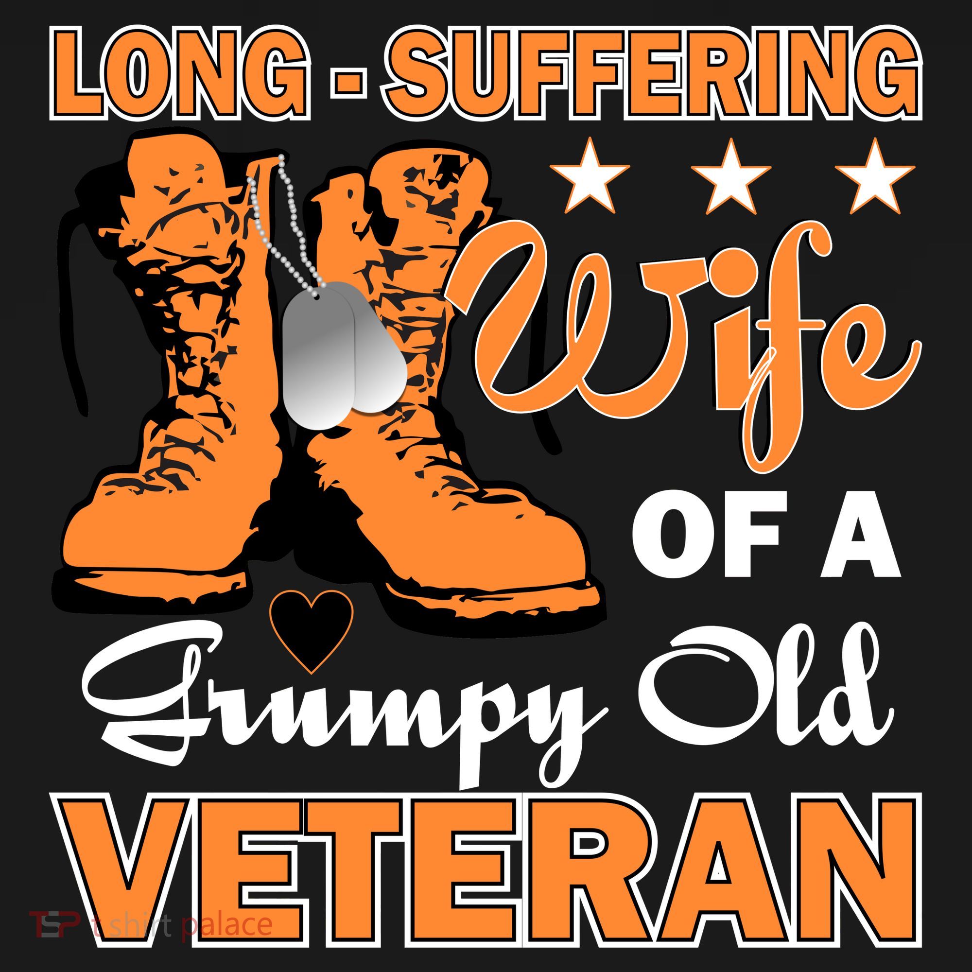 Long-Suffering Wife Of A Grumpy Old Veteran Ornament