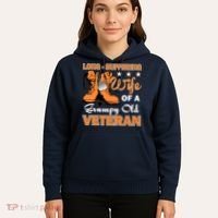 Long-Suffering Wife Of A Grumpy Old Veteran Hoodie thumb 5