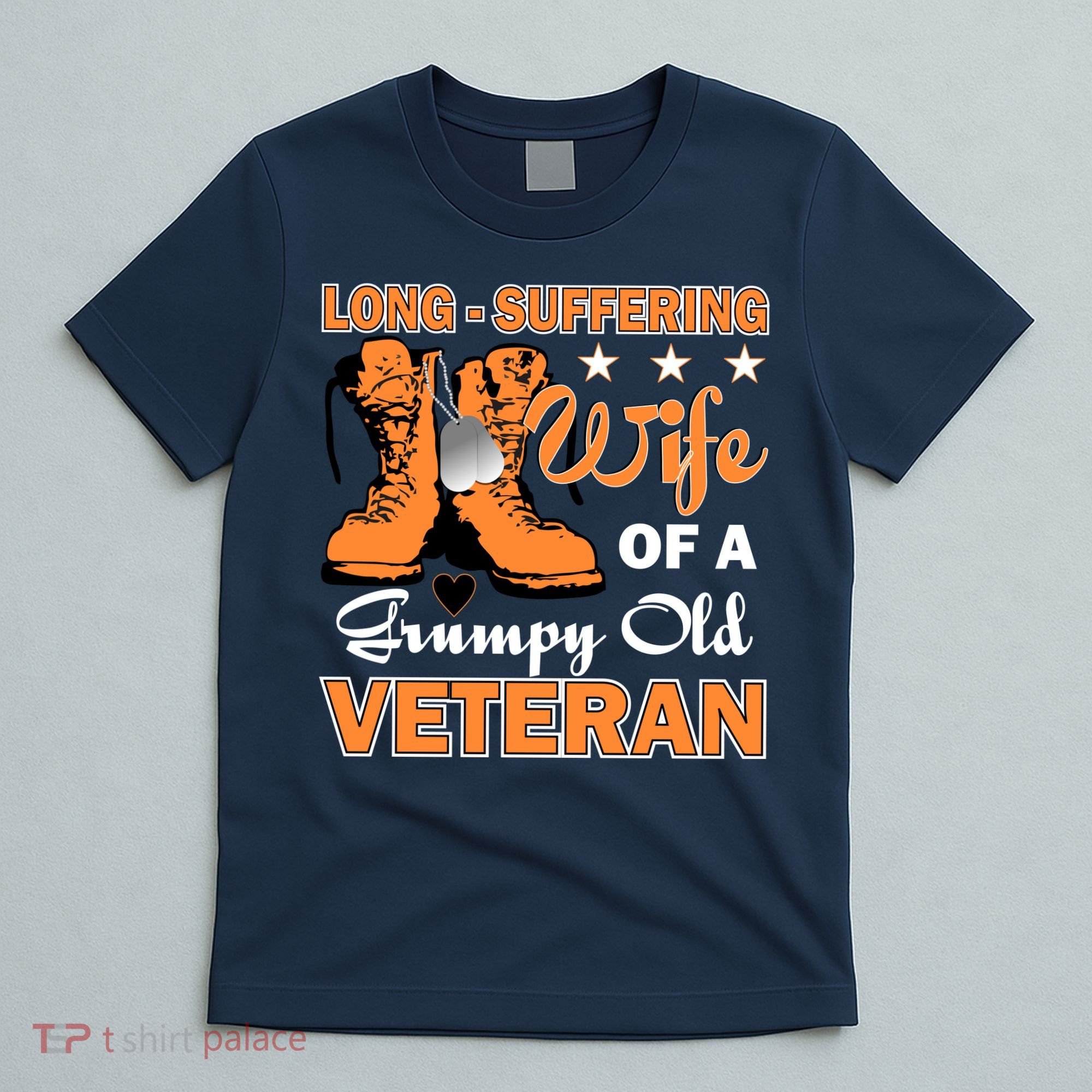 Long-Suffering Wife Of A Grumpy Old Veteran T-Shirt