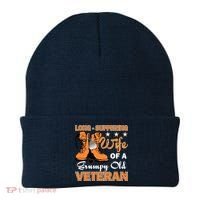 Long-Suffering Wife Of A Grumpy Old Veteran Beanie thumb 0