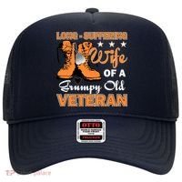 Long-Suffering Wife Of A Grumpy Old Veteran Hat thumb 0