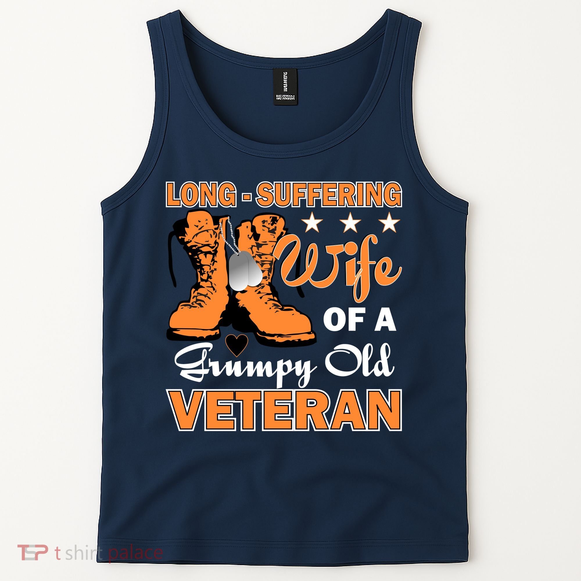 Long-Suffering Wife Of A Grumpy Old Veteran Tank Top