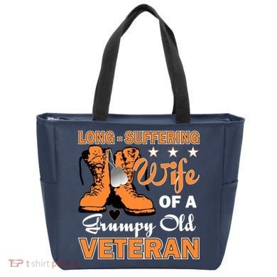 Long-Suffering Wife Of A Grumpy Old Veteran Tote Bag