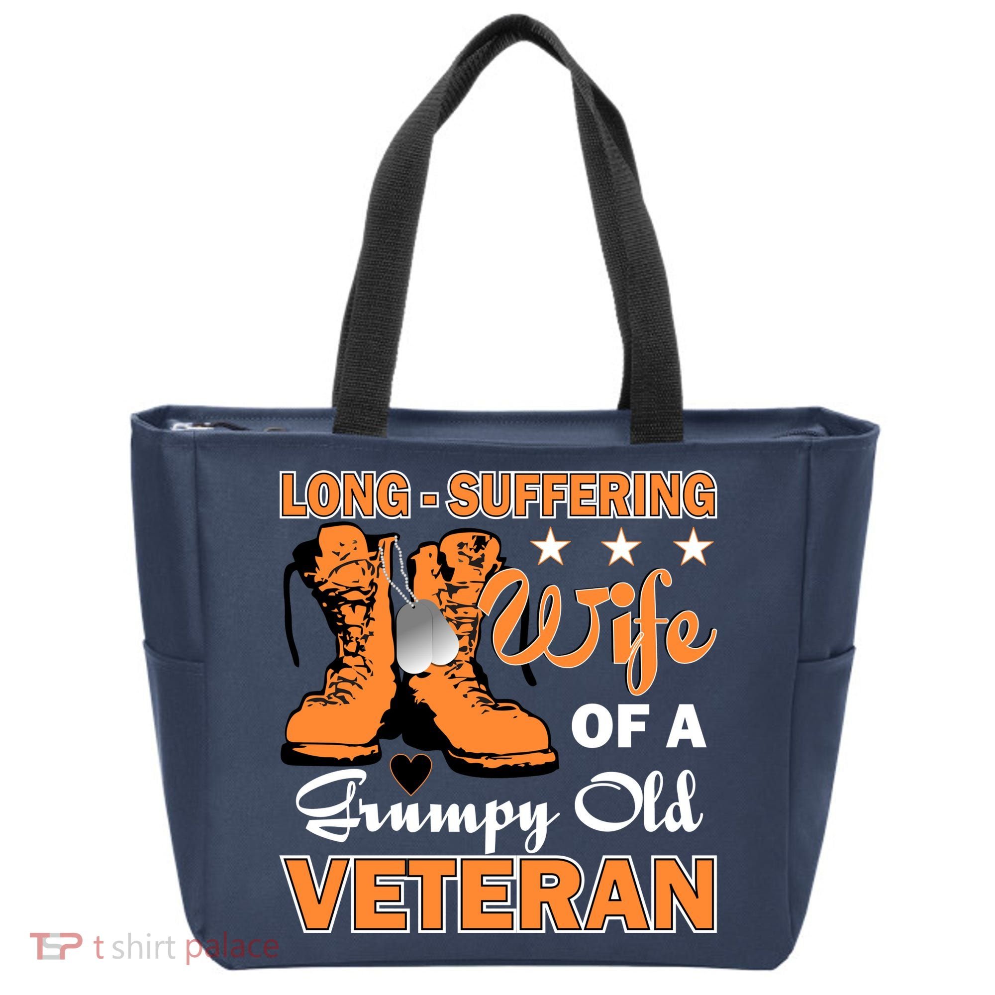 Long-Suffering Wife Of A Grumpy Old Veteran Tote Bag