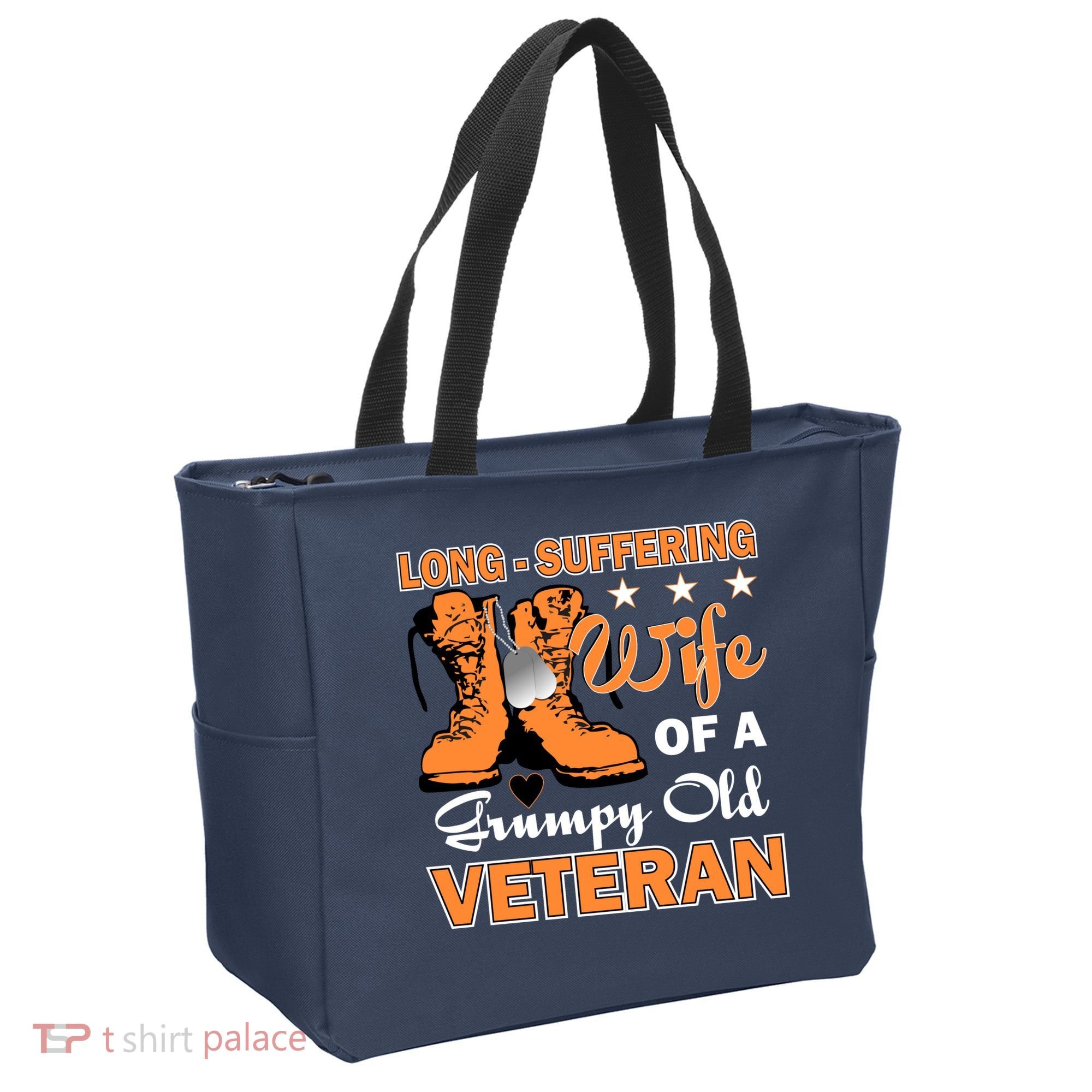 Long-Suffering Wife Of A Grumpy Old Veteran Tote Bag