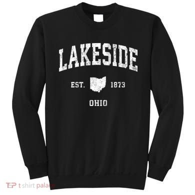 Lakeside Ohio Oh Vintage Athletic Sweatshirt