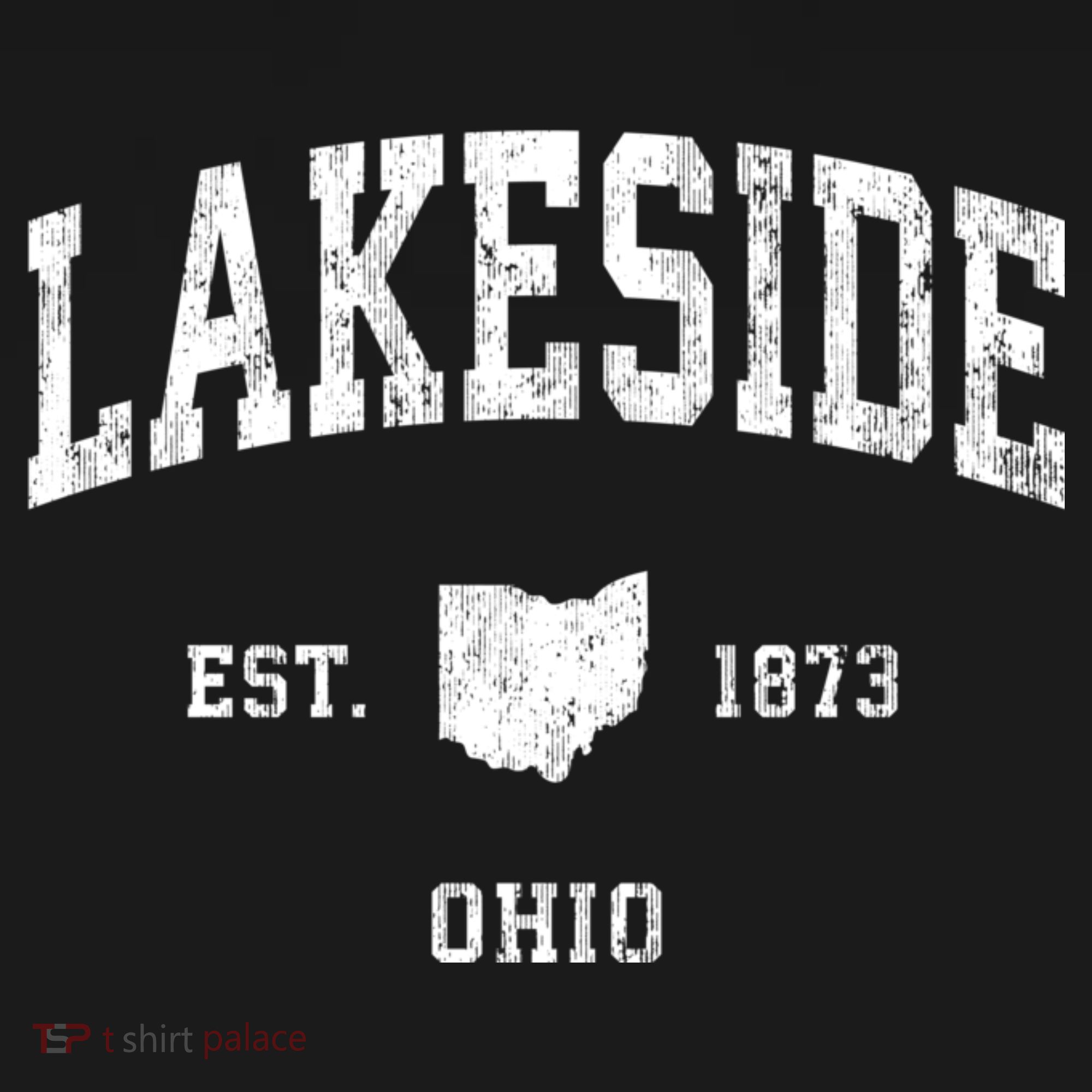 Lakeside Ohio Oh Vintage Athletic T-Shirt