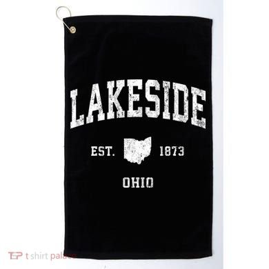 Lakeside Ohio Oh Vintage Athletic Golf Towel