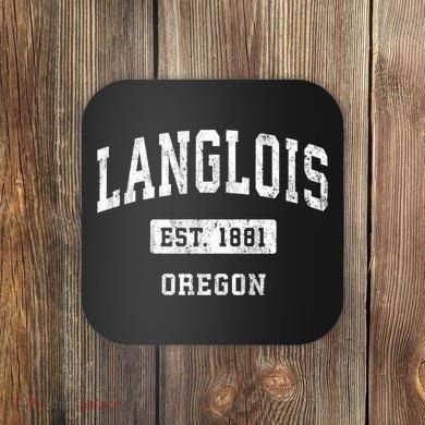 Langlois Oregon Or Vintage Sports Established Coaster