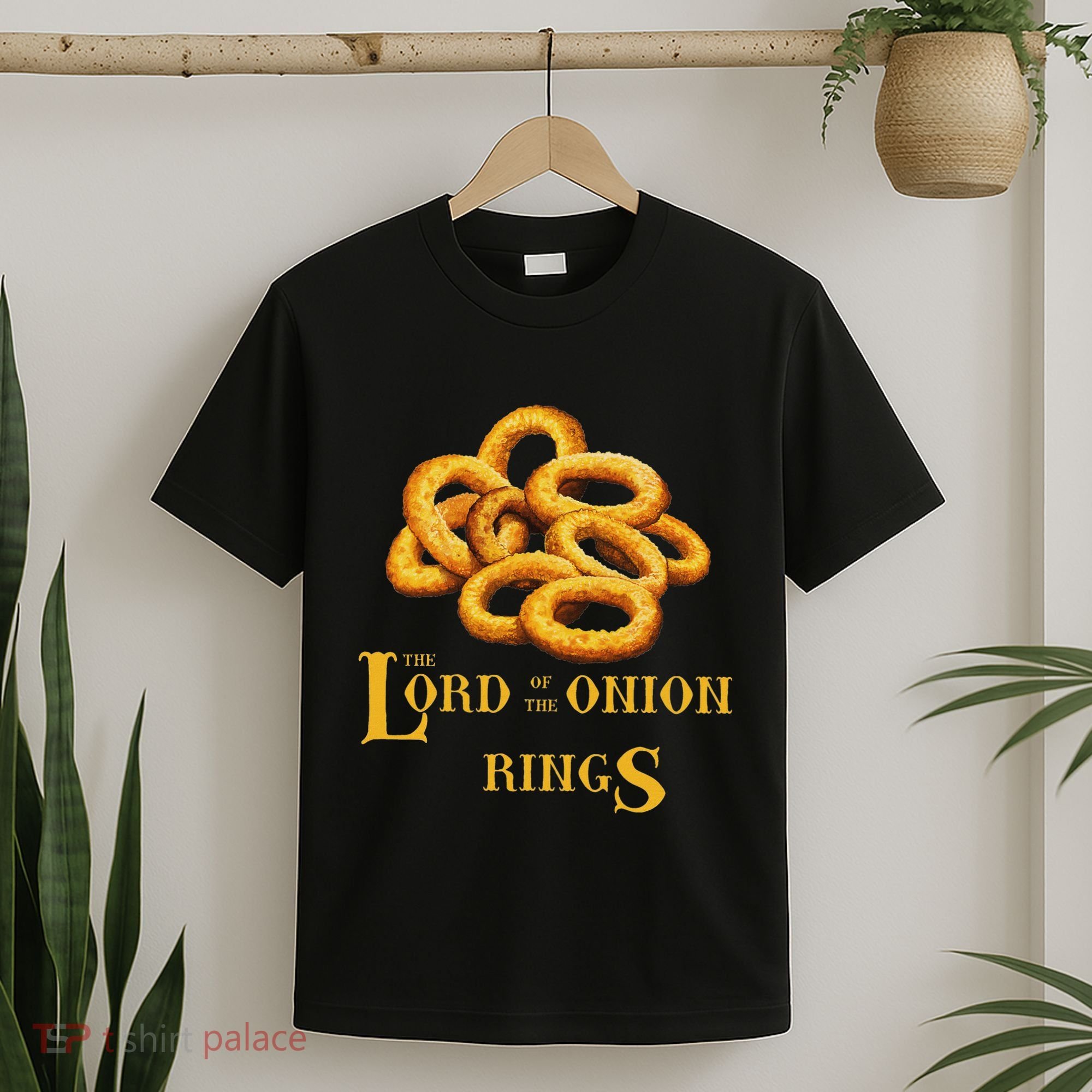 Lord Of Onion Rings Funny Foodie Movie T-Shirt