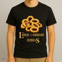 Lord Of Onion Rings Funny Foodie Movie T-Shirt thumb 3