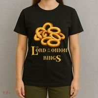Lord Of Onion Rings Funny Foodie Movie T-Shirt thumb 4