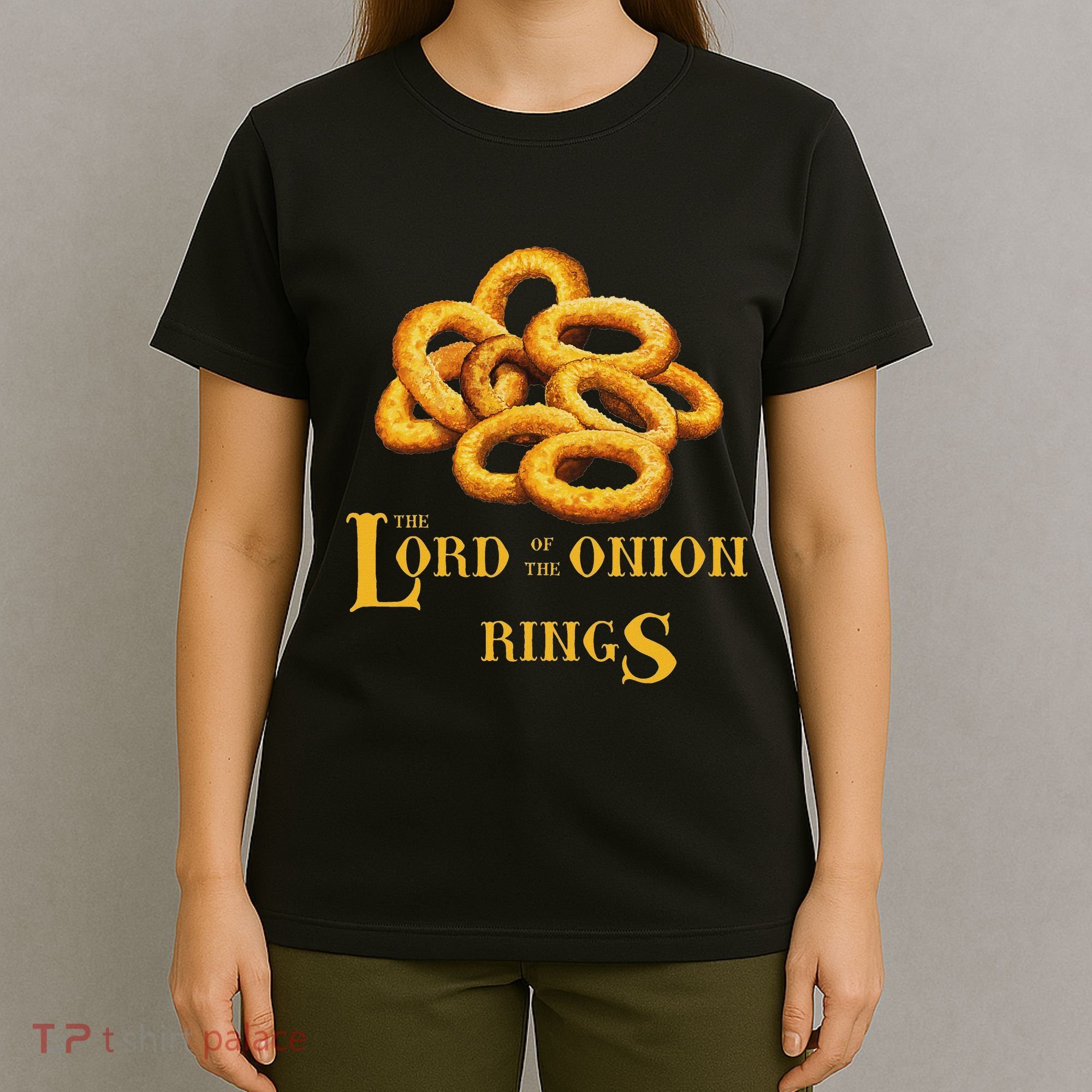 Lord Of Onion Rings Funny Foodie Movie T-Shirt