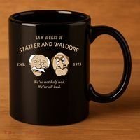 Law Offices Of Statler And Waldorf Est 1975 11oz C Handle Ceramic Mug thumb 3