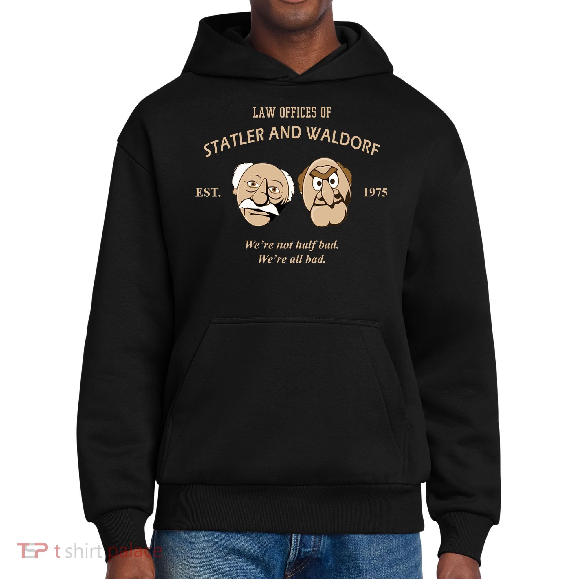 Law Offices Of Statler And Waldorf Est 1975 District V.I.T. Heavyweight Hoodie