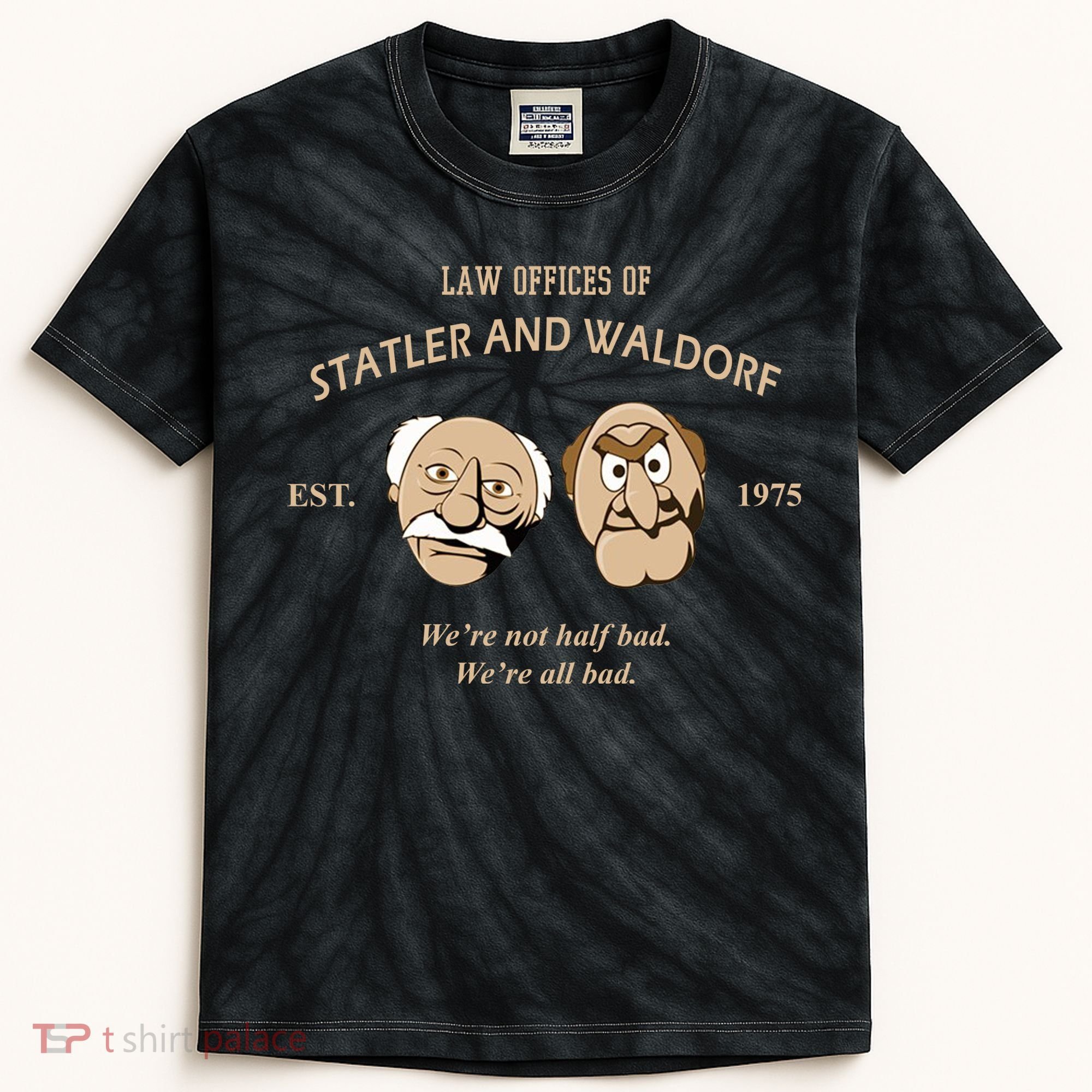 Law Offices Of Statler And Waldorf Est 1975 Kids Tie-Dye T-Shirt