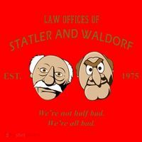 Law Offices Of Statler And Waldorf Est 1975 Santa Hat thumb 1
