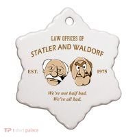 Law Offices Of Statler And Waldorf Est 1975 Ceramic Ornament thumb 0