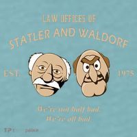 Law Offices Of Statler And Waldorf Est 1975 Sueded Cloud Jersey T-Shirt thumb 2