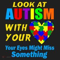 Look At Autism With Your Heart Women's Sweatshirt thumb 2