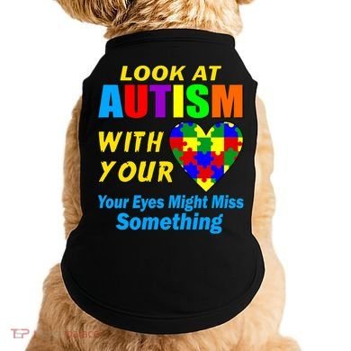 Look At Autism With Your Heart Doggie Tank