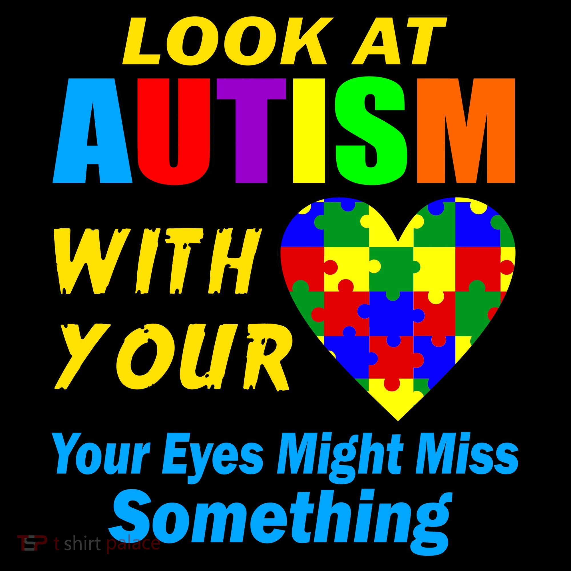 Look At Autism With Your Heart Hoodie