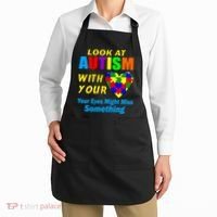 Look At Autism With Your Heart Apron thumb 2