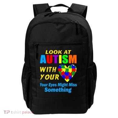 Look At Autism With Your Heart Backpack