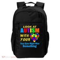 Look At Autism With Your Heart Backpack thumb 0