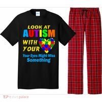 Look At Autism With Your Heart Pajama Set thumb 0