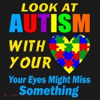 Look At Autism With Your Heart Polo thumb 3