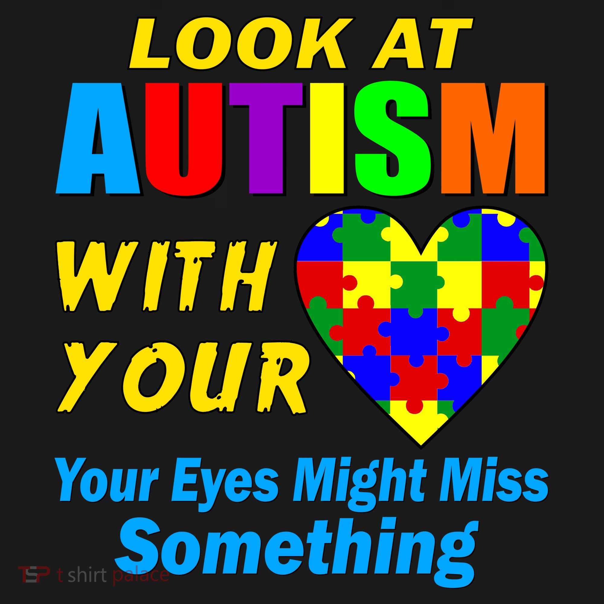 Look At Autism With Your Heart Polo