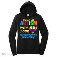 Look At Autism With Your Heart Women's Hoodie thumb 0