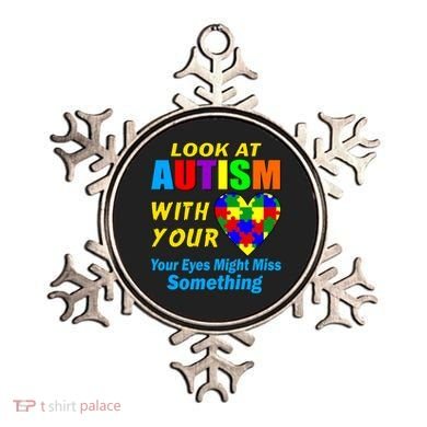 Look At Autism With Your Heart Ornament