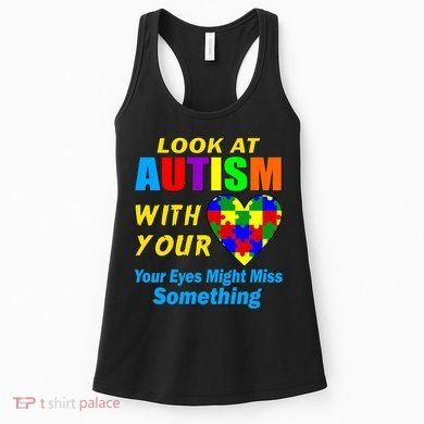 Look At Autism With Your Heart Women's Tank Top