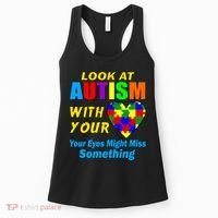Look At Autism With Your Heart Women's Tank Top thumb 0