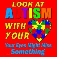 Look At Autism With Your Heart Santa Hat thumb 1