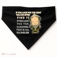 Look For The Light Not Darkness Uncle Iron Quote USA-Made Doggie Bandana thumb 0