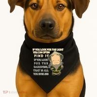 Look For The Light Not Darkness Uncle Iron Quote USA-Made Doggie Bandana thumb 1