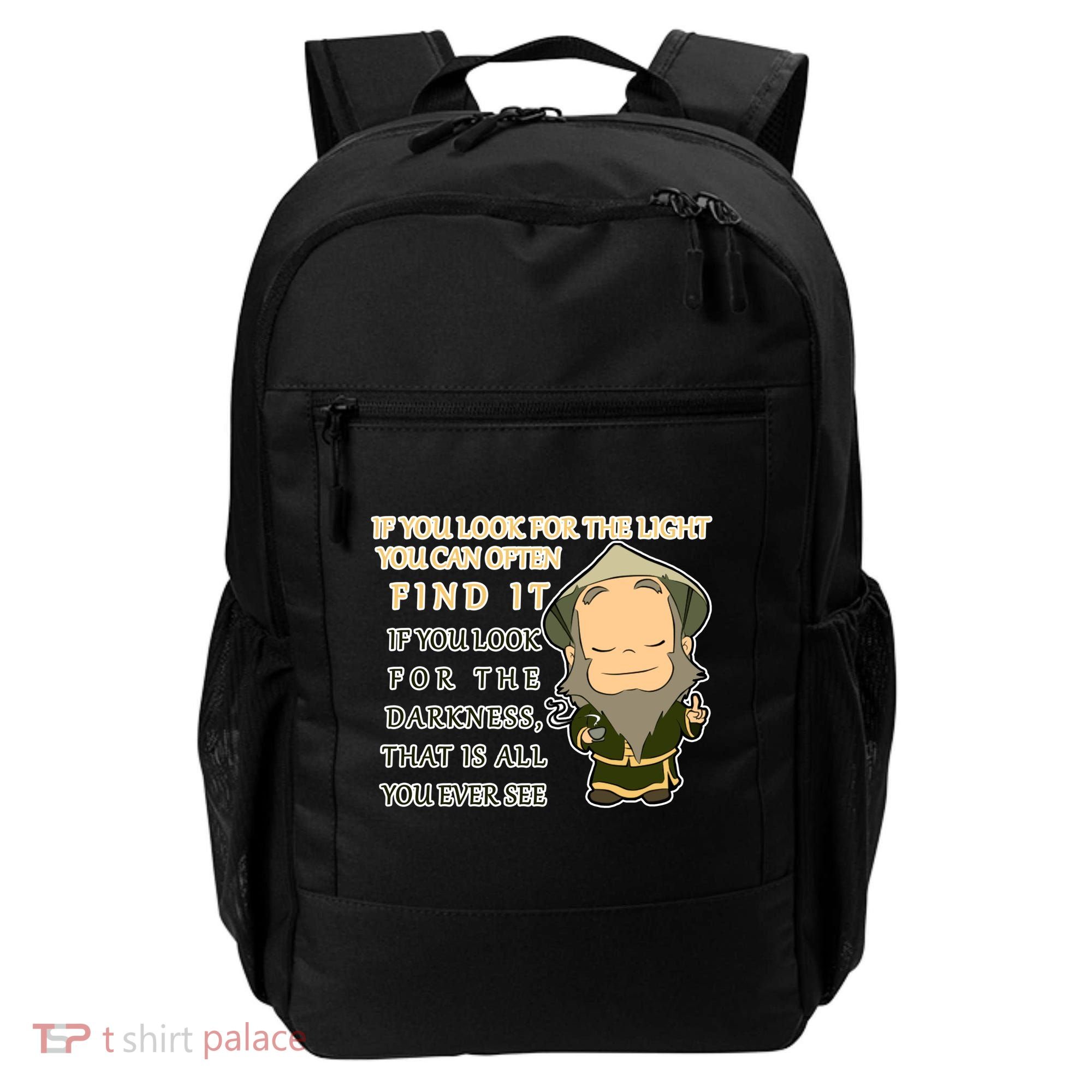 Look For The Light Not Darkness Uncle Iron Quote Backpack