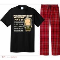 Look For The Light Not Darkness Uncle Iron Quote Pajama Set thumb 0