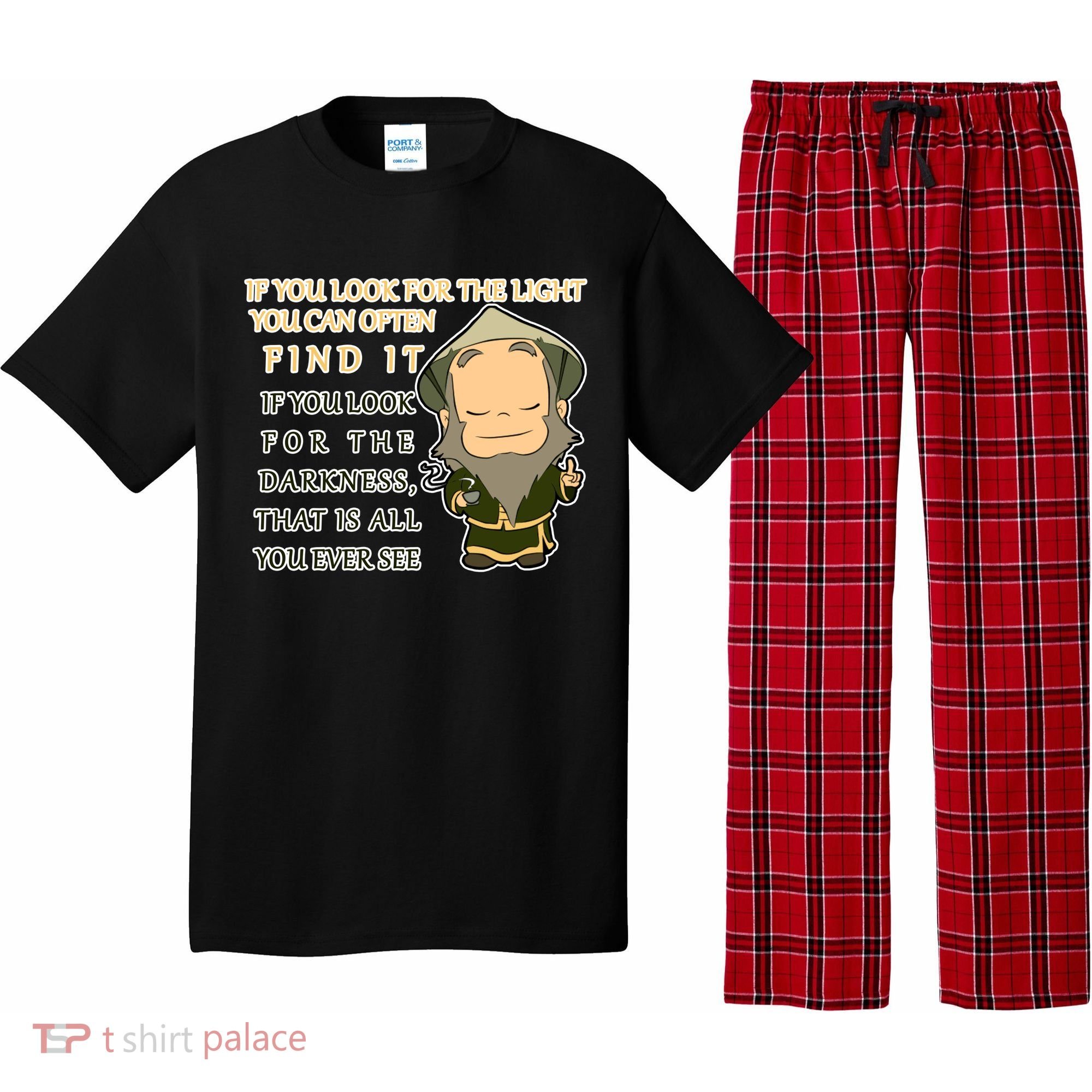 Look For The Light Not Darkness Uncle Iron Quote Pajama Set