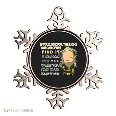 Look For The Light Not Darkness Uncle Iron Quote Ornament