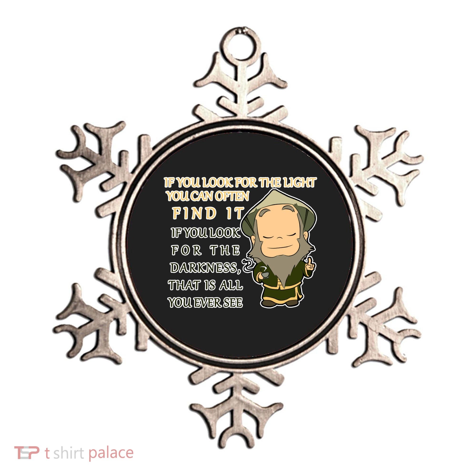 Look For The Light Not Darkness Uncle Iron Quote Ornament