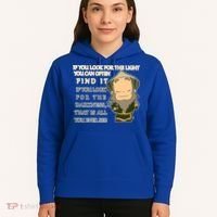 Look For The Light Not Darkness Uncle Iron Quote Hoodie thumb 5