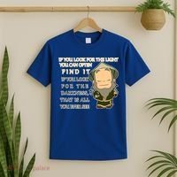Look For The Light Not Darkness Uncle Iron Quote T-Shirt thumb 2