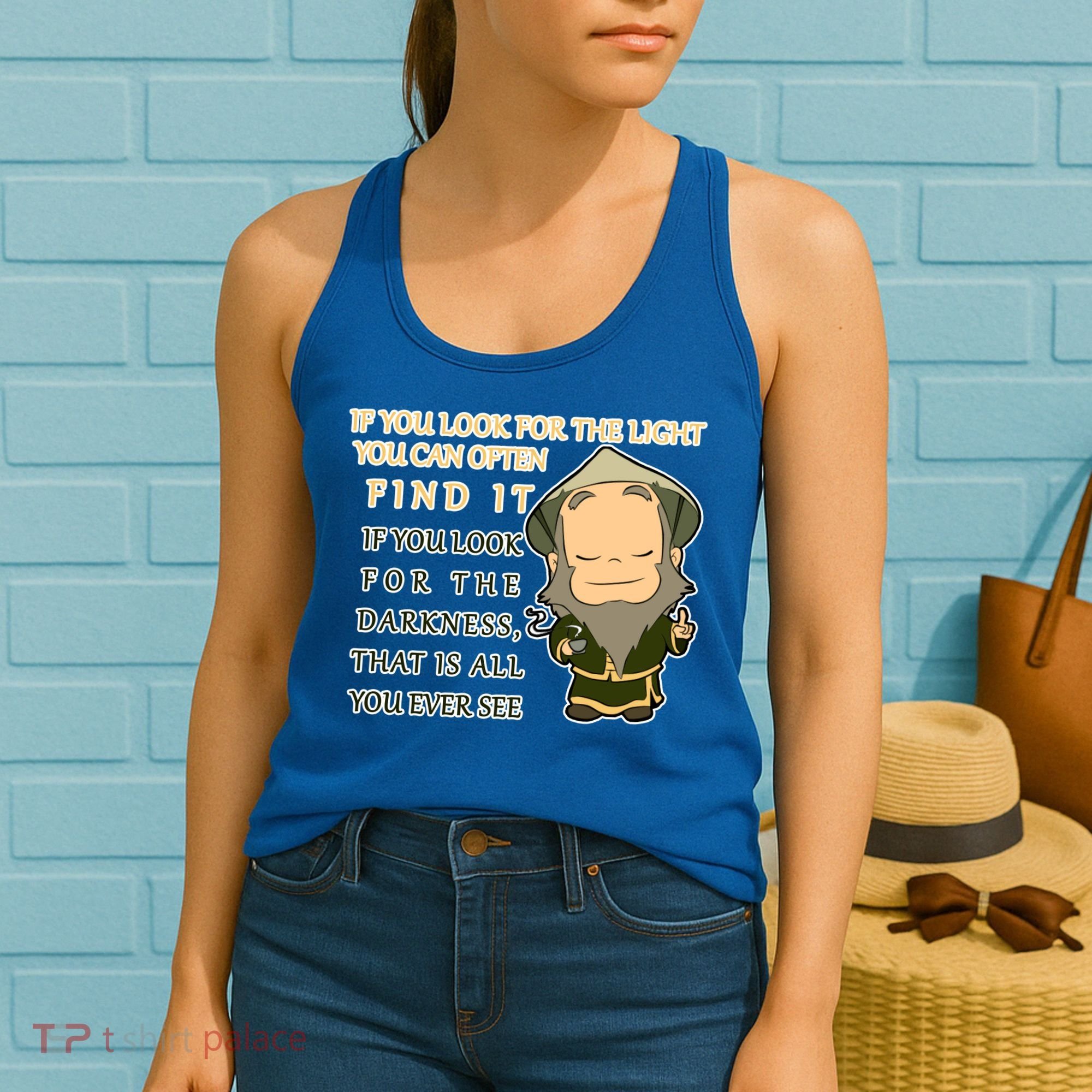 Look For The Light Not Darkness Uncle Iron Quote Women's Tank Top